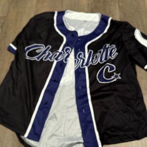 Black and Blue Baseball Jersey